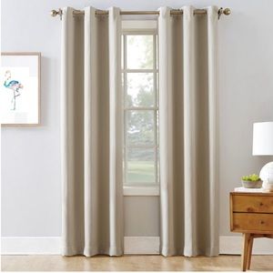 Room darkening grommet curtains set of 4